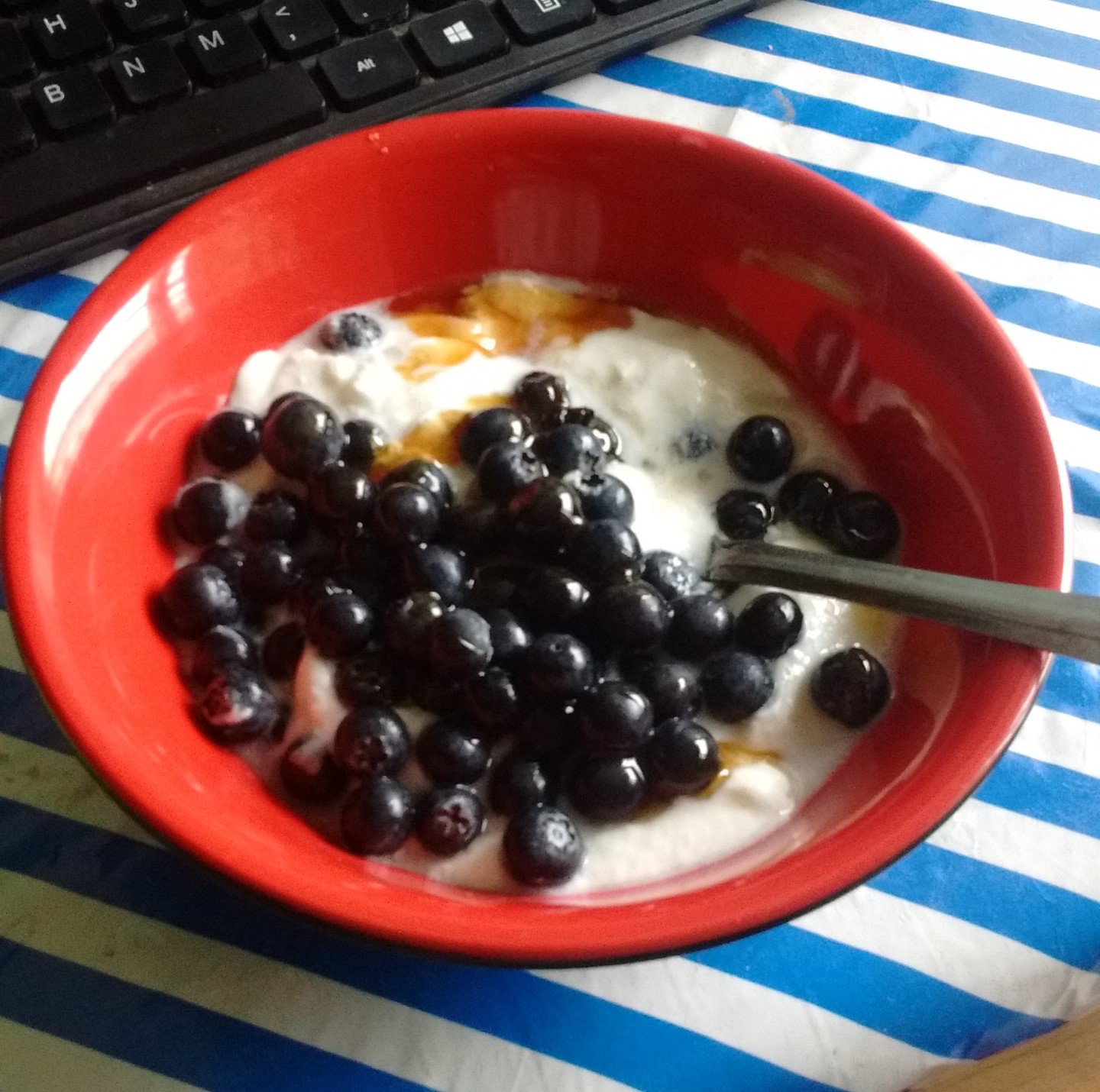 natural yogurt with fruit and honey accrafoodie